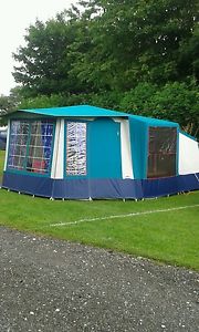 PENTA FRAME CANVAS WATERPROOF TENT EXCELLENT CONDITION 4 TO 6 BERTH. QUICK AND E