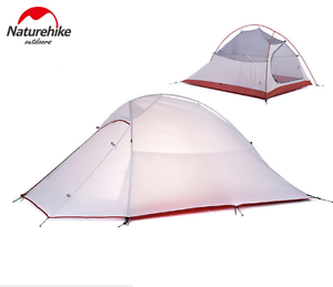TENT CAMPING 1.2KG Naturehike Tent 20D Silicone Fabric Ultralight 2 Person Doubl