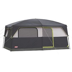 Coleman Prairie Breeze 9-Person Cabin Tent Black and Grey Finish