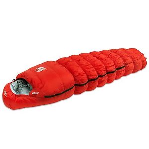 Klymit KSB 20 Down Sleeping Bag with Stretch Baffles, Red