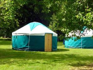 14 foot diameter yurt Ger festival accommodation glamping