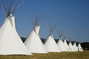 Ø 4m Tipi Indianerzelt Indianer Zelt lining Mittelalter larp WIGWAM Powwow ö