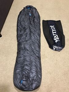 Marmot Plasma 15 Degree 875 fill Goose Down Sleeping Bag Long 6 foot 6 inch