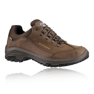 Scarpa Cyrus Mens Brown Water Resistant Gore Tex Walking Hiking Shoes