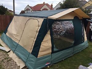 Cabanon Andorra frame tent with utility annexe & sun canopy, very good condition