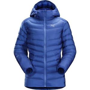 Womens 850 Down - ARCTERYX Cerium LT Hoody Jacket Size Large - SOMERSET BLUE