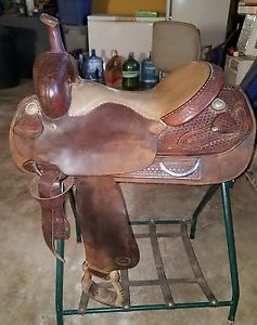 Original Billy Cook Greenville Western Cutting Saddle 16 inch