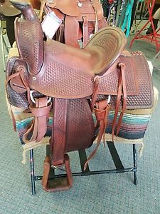 Bud Sankey Roping  High back ranch saddle