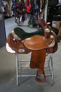 USED Tex Tan Western Champion Show Saddle - 17"