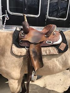 Martha Josey Circle Y Barrel Saddle 14 Inch