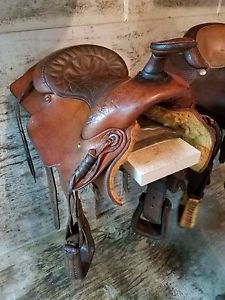 Billy Cook Custom Made Roping Saddle - In Excellent Condition!