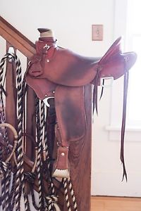 McCall Wade Trail 15.5" Saddle - Rawhide Wrapped Timberline Hardwood Tree