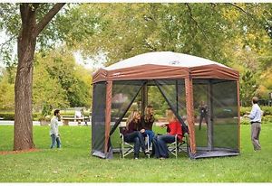 Coleman 12-by-10-foot Hex Instant Screened Canopy/Gazebo
