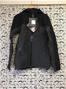 Men's Mammut Crater HS Hooded Jacket Graphite Black Medium