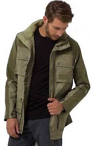 Jack Wolfskin Uomo Escursione Esterni Hardshell GIACCA CAVENDISH bruciato oliva