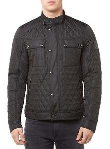 NUOVO BELSTAFF GIACCA UOMO 71020404 RACEMASTER TRAPUNTA NERO UOMO