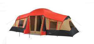 Ozark Trail10-Person 3-Room Camping Outdoor Design Sleeping Hiking Cabin Shelter