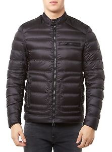 NUOVO BELSTAFF GIACCA UOMO 71020380 HALEWOOD GIACCA PIUMINO NERO UOMO