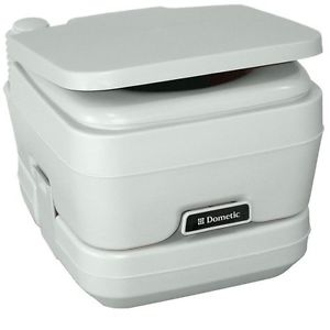 Dometic - 964 MSD Portable Toilet 2.5 Gallon Platinum - Scratch-Resistant Matte