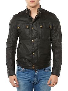 NUOVO BELSTAFF GIACCA UOMO 71020198 RACEMASTER BLUSA NERO UOMO