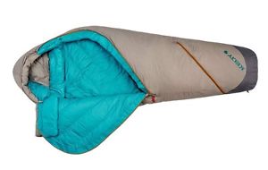 Kelty Sleeping Bag Womens Sine 20° DriDown Warm Reg Gray 35413117
