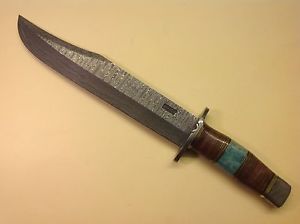 Custom Damast Bowiemesser