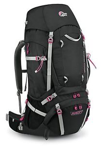 Lowe Alpine Diran ND65:75 Mochila de senderismo Mujer Antracita/Magenta