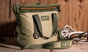 BRAND NEW YETI Hopper TWO 20 Soft Side Cooler Field Tan/Blaze Orange *AUTHENTIC*