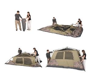 Ozark Trail 13' x 9' Instant Cabin Tent with Realtree Xtra Camo, Sleeps 8