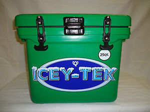 **CLEARANCE SALE** 25 Qt PREMIUM Icey-Tek Cube Box Cooler. Kelly Green FAST SHIP