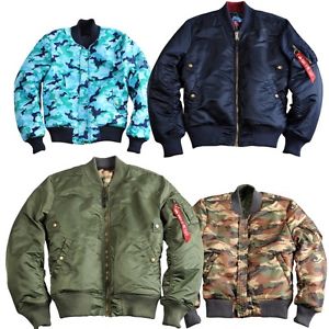 Alpha Industries Giacca Uomo Ma-1 VF Rev II MA1 Reversibile DOUBLE-FACE