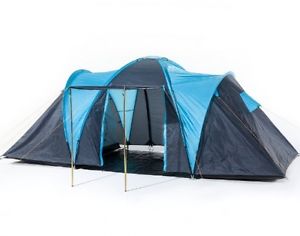 Skandika Hammer Fest 4 Spacious Dome Tent - Blue/Black, 4 Persons