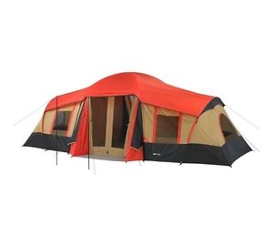 Ozark Trail 10-Person 3-Room Vacation Tent with Built-In Mud Mat