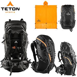 TETON Sports Ultralight Backpack Backpacking Gear Camping Tent Poncho Rain