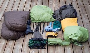 MSR Carbon Reflex 2 Exped UL9 Mat Columbia 800 Down Sleeping Bag and More