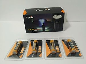 Fenix 4000 Lumen - 2015 edition Flashlight Black TK75 with batteries brand new
