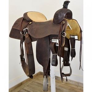 Used 16.5" Martin Saddlery Working Cowhorse Saddle Code: U165MARTINCHFT
