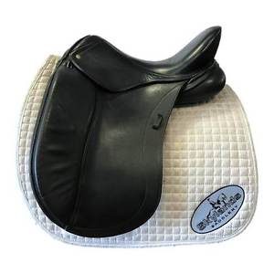 Used Schleese Obrigado Dressage Saddle - Size 17.5" - Black