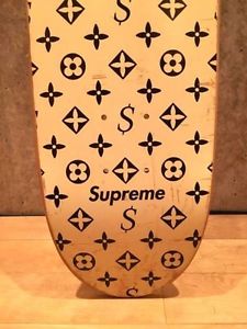 2000 Supreme Louis Vuitton Skate Deck Cream with Brown Monogram New Old Stock