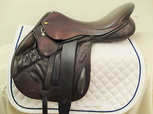 RARE 17.5" Black Country Vinici Tex Eventer Monoflap Cross Country Saddle