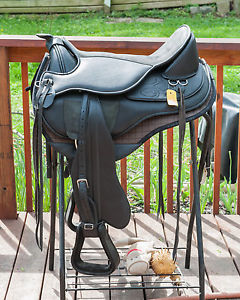 Black Forest Ponderosa Town & Country Saddle - Size 3 Suspension Pad/Fenders New