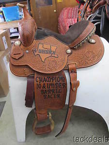 Cactus Saddlery Custom Barrel Saddle 14" NEW Never Used
