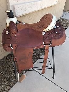 17" Billy Cook Roping Saddle In Excellent Condition