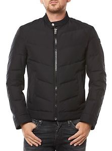 NUOVO HUGO BOSS ARANCIONE GIACCA UOMO SLIM FIT TRAPUNTATA 50320238 OKONNOR NERO