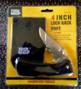 Tool Shop 4 INCH LOCK-BACK KNIFE NEW NEVER OPENED