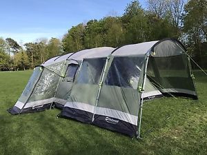 Outwell Montana 6 + front extension + carpet + footprint.