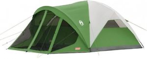 Coleman Evanston 6-Person Screened Modified Dome Tent Camping Outdoor Family