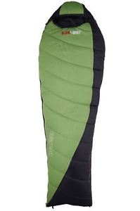 NEW BLACK WOLF MICRON 300 SLEEPING BAG (-8°) ZIP POCKET CAMPING HIKE GREEN/BLACK