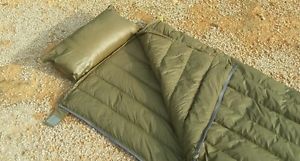 Light Weight Small Sleeping Bag Outdoor Ultralight Envelope Type Gray  Camping