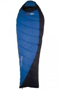 NEW BLACK WOLF MICRON 300 SLEEPING BAG (-8°) ZIP POCKET CAMPING HIKE BLUE/BLACK
